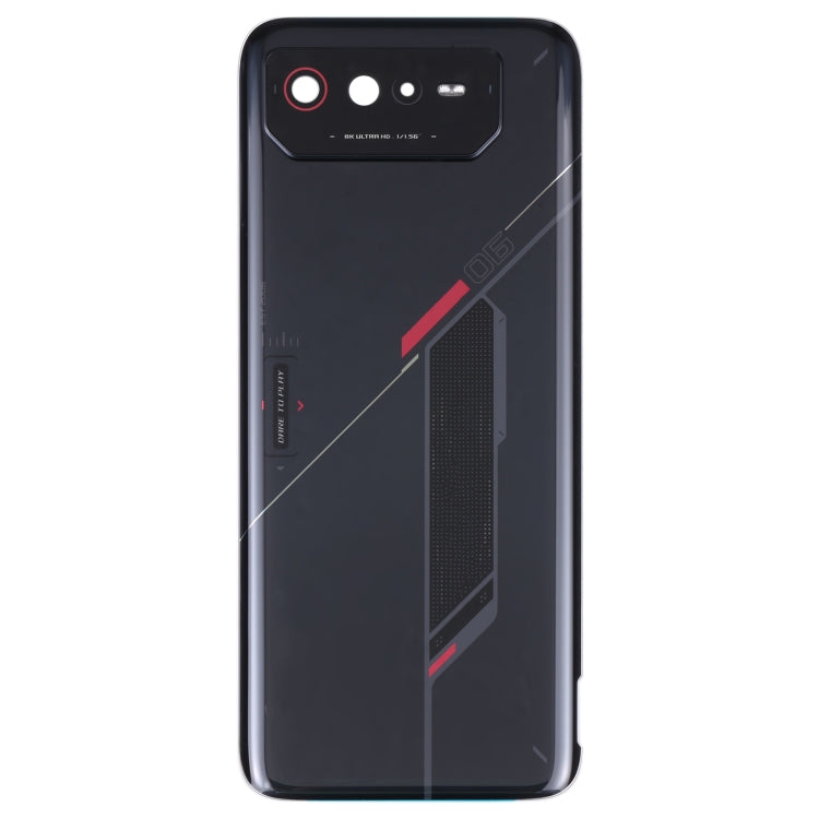 Back Glass Panel For Asus ROG Phone 6 Black - EGFix Back Glass Panel For Asus ROG Phone 6 Black - EGFix